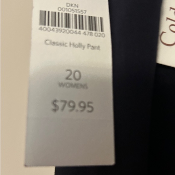 Coldwater Creek polyester/ rayon side zip black dress pants new/tags size 20 - Picture 4 of 7